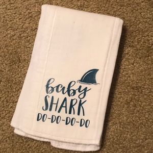 Baby Shark Burp Cloth